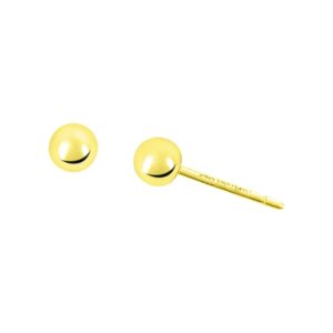 YELLOW GOLD BALL STUD EARRINGS 5Q401