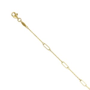 YELLOW GOLD OPEN LINK CABLE BRACELET 1T321/0725