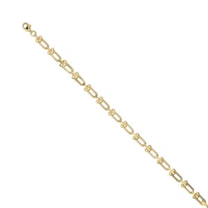 YELLOW GOLD OPEN LINK BRACELET 1T378/0725