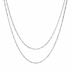 STERLING SILVER DIAMOND CUT 2-STRAND CHAIN 3D809S/1700