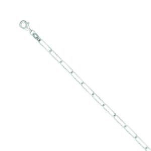 STERLING SILVER PAPERCLIP LINK BRACELET 1V895S/0750