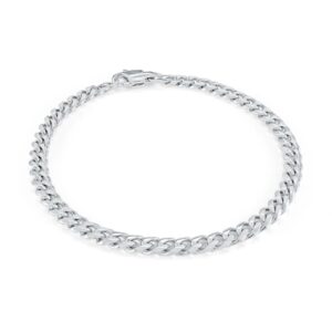 ITALGEM STEEL POLISHED CURB BRACELET SN61-8