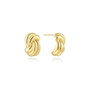 ANIA HAIE GOLD RIPPLE TWIST STUD EARRINGS E077-04G