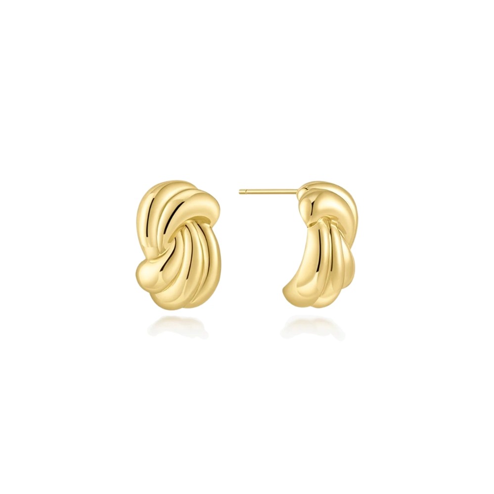 ANIA HAIE GOLD RIPPLE TWIST STUD EARRINGS E077-04G
