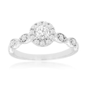 WHITE GOLD DIAMOND ENGAGEMENT RING WC9089D