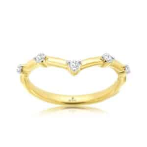 YELLOW GOLD DIAMOND RING H4462D