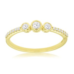 YELLOW GOLD DIAMOND ENGAGEMENT RING C8723D