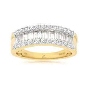 YELLOW GOLD DIAMOND RING C9076D