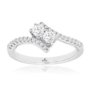 WHITE GOLD DIAMOND ENGAGEMENT RING WC7798D