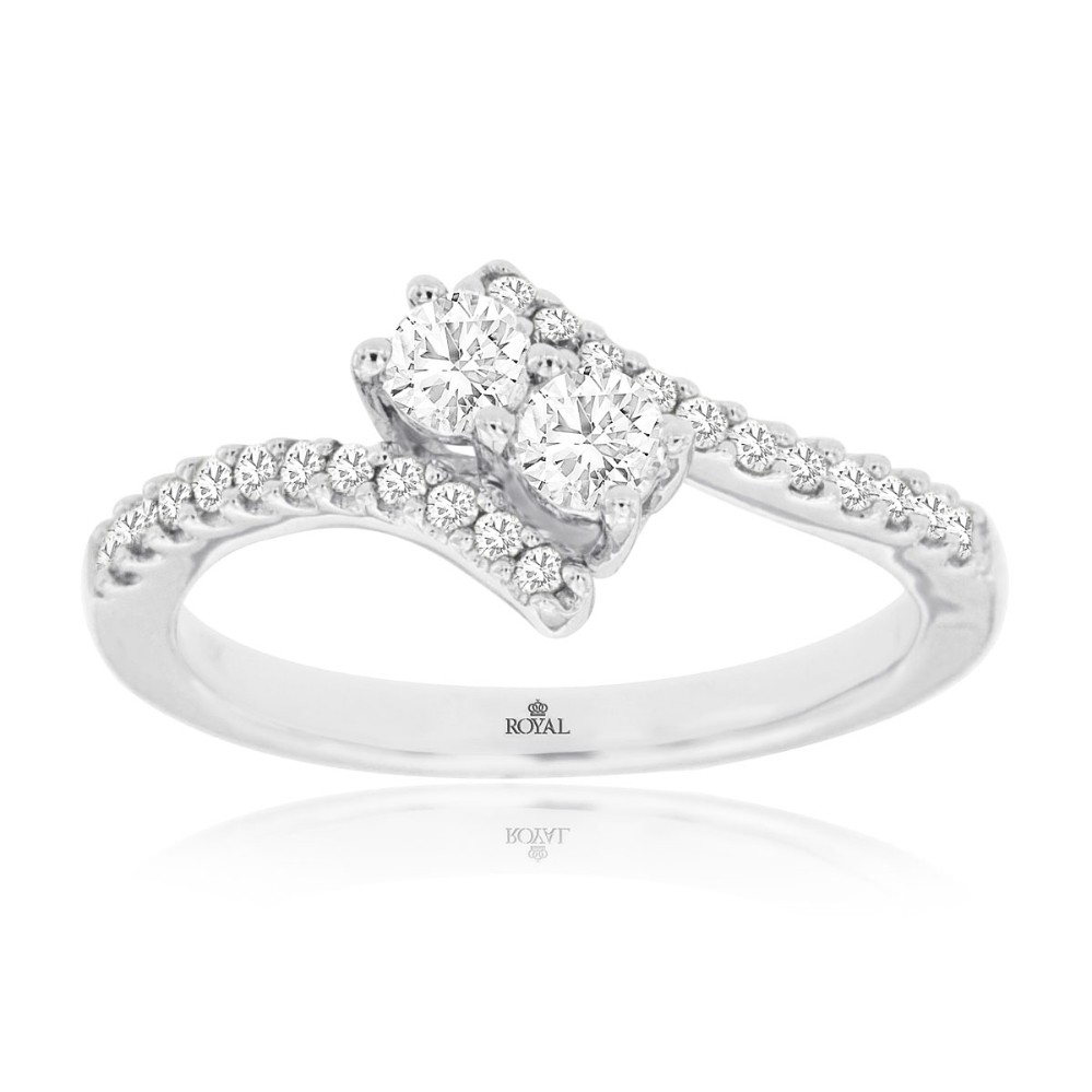 WHITE GOLD DIAMOND ENGAGEMENT RING WC7798D