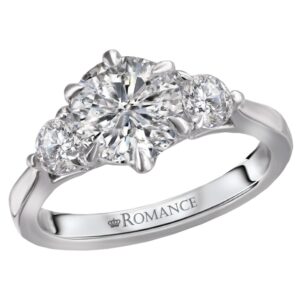 WHITE GOLD DIAMOND SEMI-MOUNT RING 119231-RD150K
