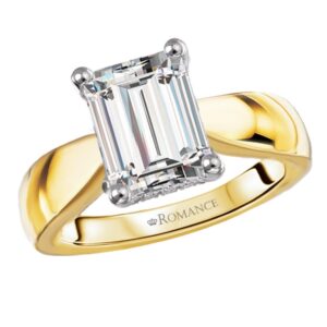 YELLOW GOLD SEMI-MOUNT RING 160235-EM200Y