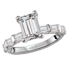 WHITE GOLD DIAMOND SEMI-MOUNT RING 160277-EM200