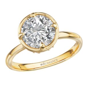 YELLOW GOLD SEMI-MOUNT RING 160364-RD200SPHY