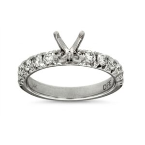 WHITE GOLD DIAMOND SEMI-MOUNT RING W997AN