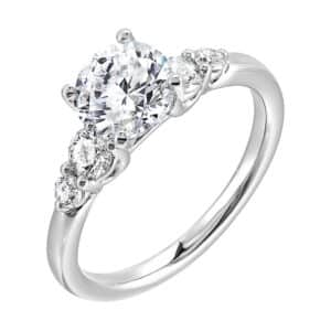 WHITE GOLD DIAMOND SEMI-MOUNT RING W3011RN150SM-4WB