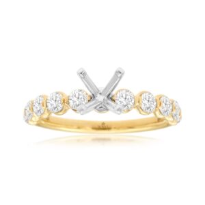 YELLOW GOLD DIAMOND SEMI-MOUNT H1333S
