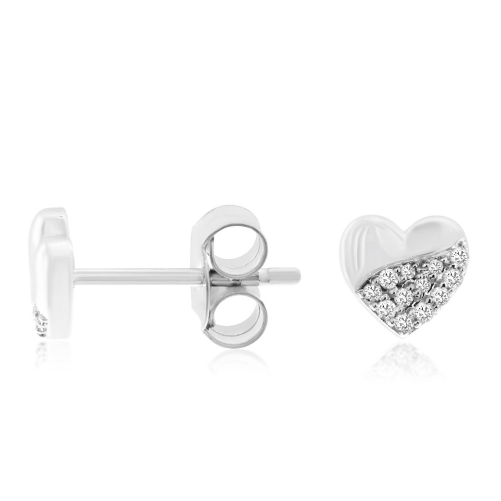 WHITE GOLD DIAMOND EARRINGS WH4094D