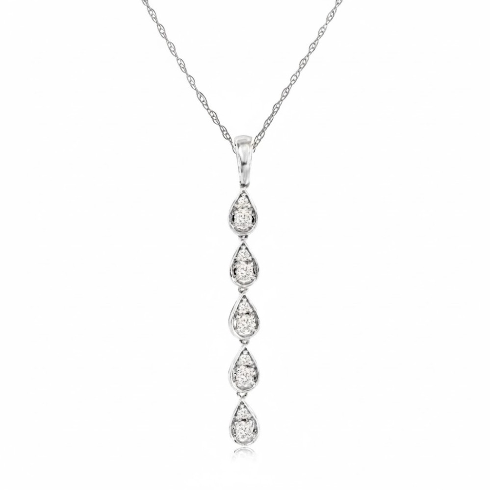 WHITE GOLD DIAMOND PENDANT WH1207D