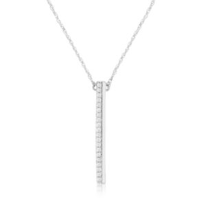 WHITE GOLD DIAMOND NECKLACE WH1147D