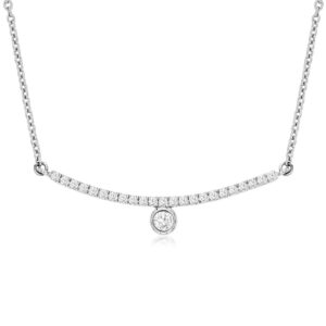 WHITE GOLD DIAMOND NECKLACE WC9366D