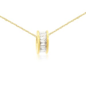 YELLOW GOLD DIAMOND PENDANT H4467D