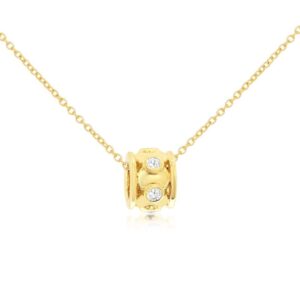 YELLOW GOLD DIAMOND PENDANT H4468D