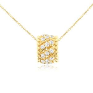 YELLOW GOLD DIAMOND PENDANT H4464D