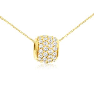 YELLOW GOLD DIAMOND PENDANT H4465D