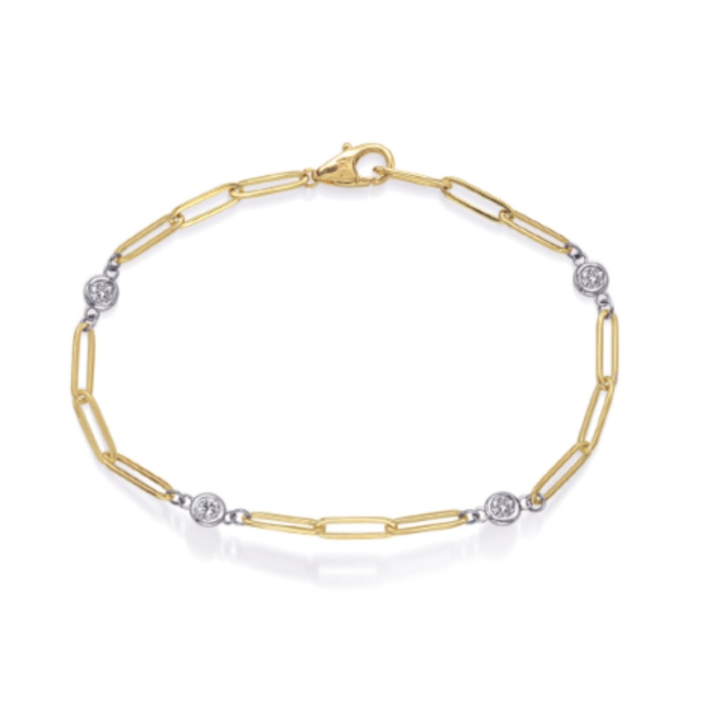 YELLOW GOLD DIAMOND BRACELET B4527-2.3MYW