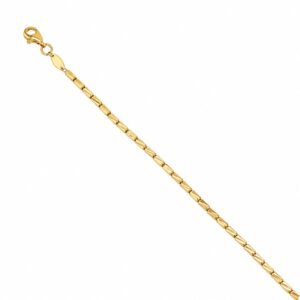 YELLOW GOLD BARREL BEAD BRACELET 1T476/0725