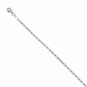 WHITE GOLD BARREL BEAD BRACELET 1T476A/0725