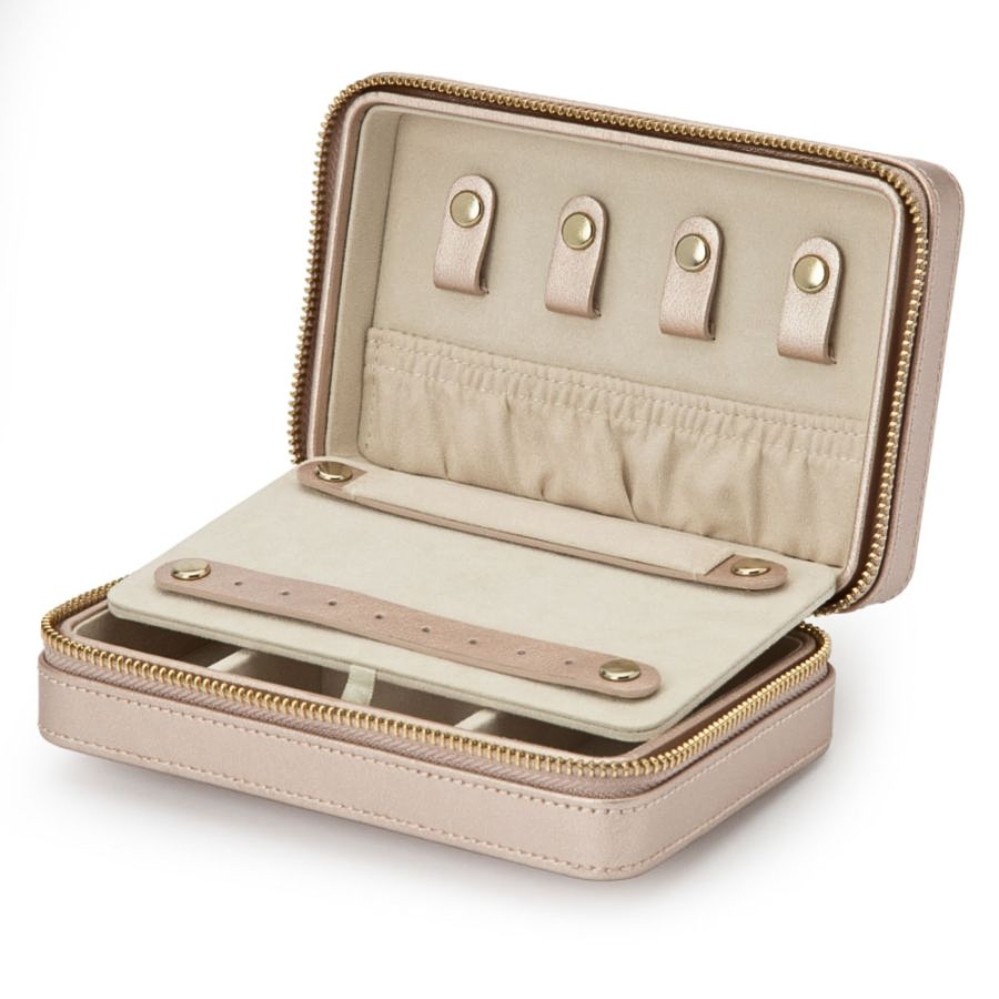 WOLF PALERMO ROSE GOLD ZIP CASE 213616