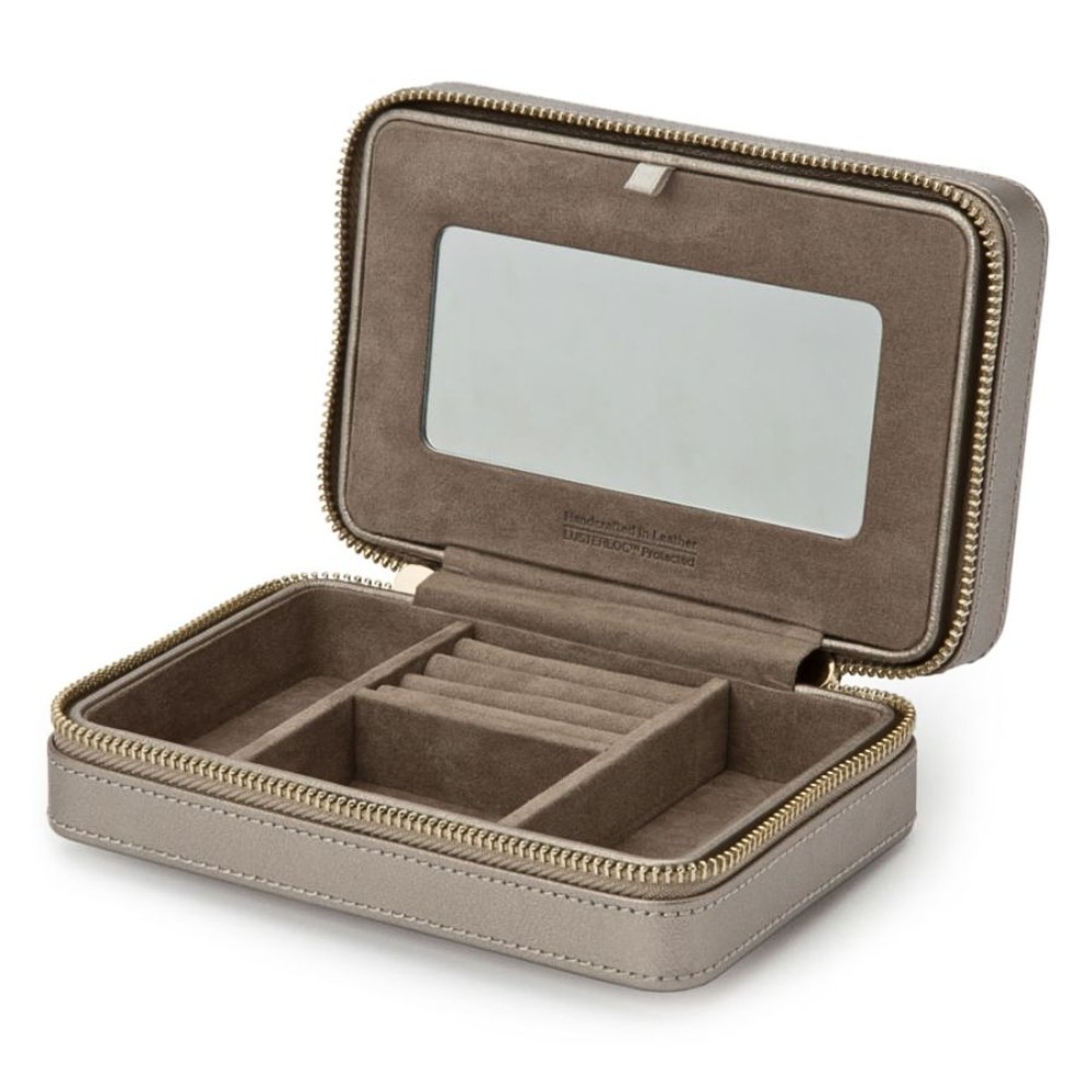 WOLF PALERMO PEWTER ZIP CASE 213678