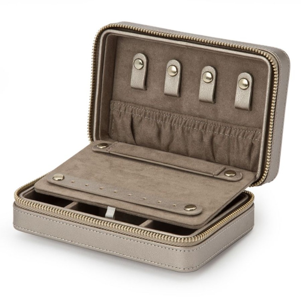 WOLF PALERMO PEWTER ZIP CASE 213678