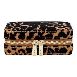 WOLF SAVANNA LEOPARD PRINT JEWELRY ZIP CASE 395011